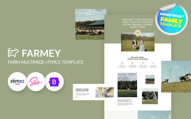 Farmey - Dairy Farm HTML5 Website Template Farmey - Dairy Farm HTML5 Website Template