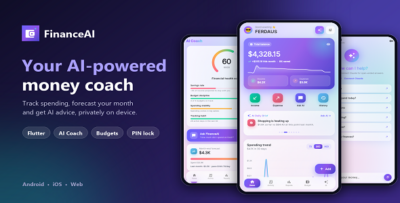FinanceAI | Flutter Personal Finance and Expense Tracker App
