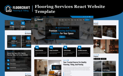 FloorCraft - Flooring Services React Website Template