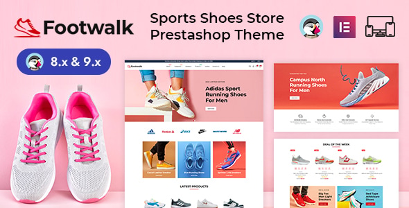 Footwalk - Sports Shoes & Footwear Store Prestashop Responsive Theme Footwalk - Sports Shoes & Footwear Store Prestashop Responsive Theme