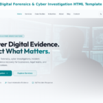 ForensiCore – Digital Forensics & Cyber Investigation HTML Template (Tailwind CSS)