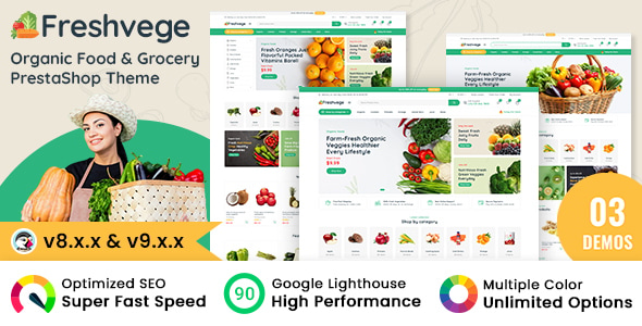 Freshvege Organic Food and Grocery Store PrestaShop Theme Freshvege Organic Food and Grocery Store PrestaShop Theme