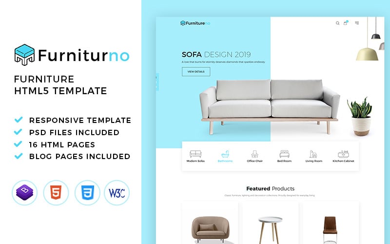 Furnitureno - Furniture Store Modern eCommerce HTML Template Furnitureno - Furniture Store Modern eCommerce HTML Template