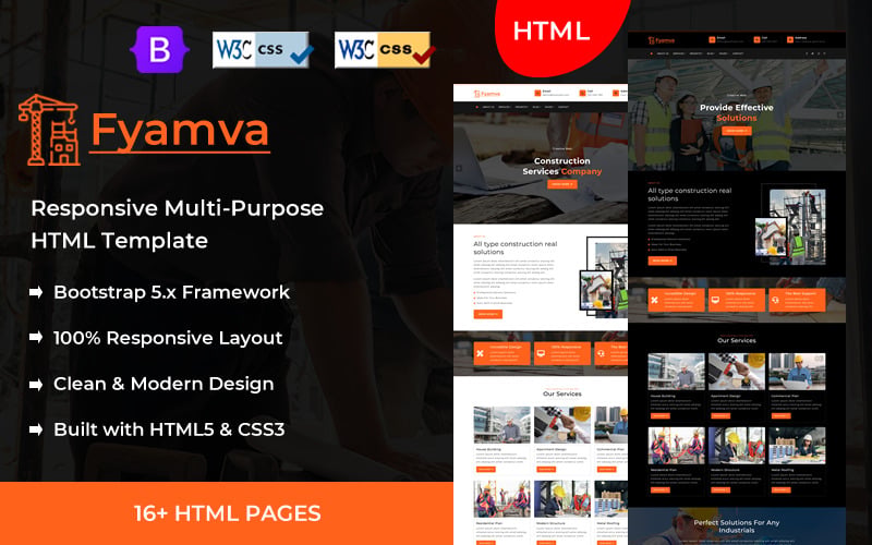 Fyamva - Construction HTML Template Fyamva - Construction HTML Template