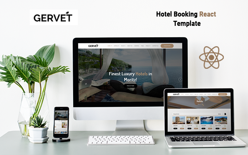 Gervet - Hotel Booking React Template Gervet - Hotel Booking React Template