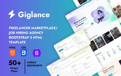 Giglance - Hiring Job board Freelancer Marketplace Bootstrap Template