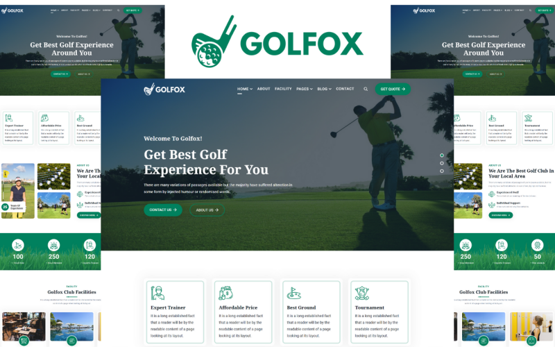 Golfox - Golf Club HTML5 Template Golfox - Golf Club HTML5 Template