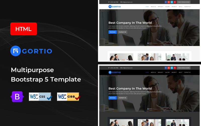 Gortio - Multipurpose HTML5 Website Template Gortio - Multipurpose HTML5 Website Template