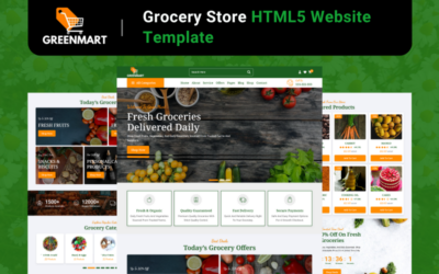 GreenMart - Grocery Store HTML5 Website Template