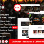 Grillinator - Restaurant Food Barbecue Grill Bar Bistro HTML Template