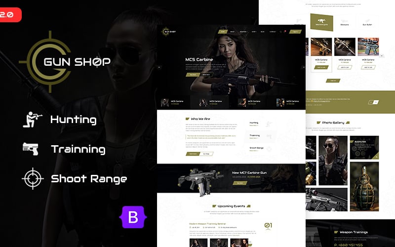Gun Shop HTML Template Website Template Gun Shop HTML Template Website Template
