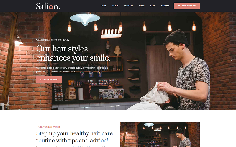 Hair Salon & Beauty, Barber Shop Html Template Hair Salon & Beauty, Barber Shop Html Template