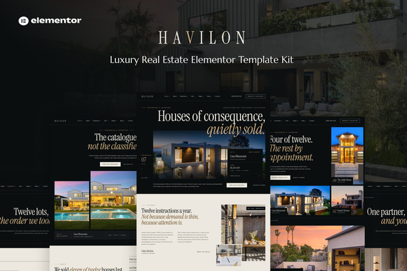 Havilon - Luxury Real Estate Elementor Template Kit Havilon - Luxury Real Estate Elementor Template Kit