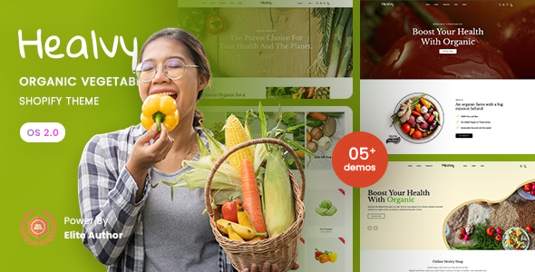 Healvy - Organic Vegetables Shopify 2.0 Theme Healvy - Organic Vegetables Shopify 2.0 Theme