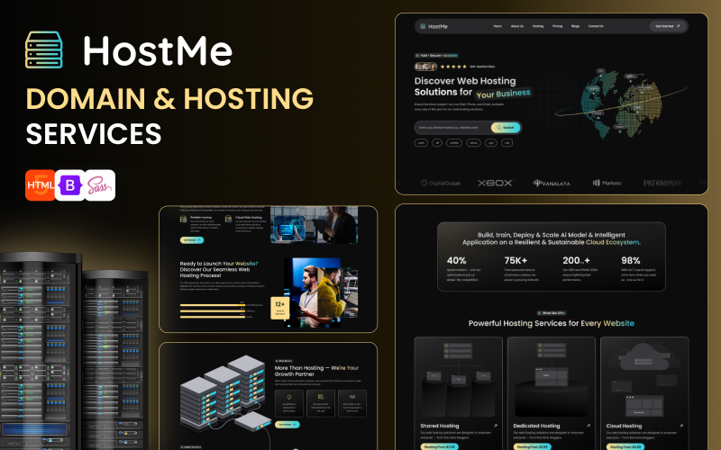 Hostme - Web Hosting, Domain and WHMCS Html Hosting Template Hostme - Web Hosting, Domain and WHMCS Html Hosting Template