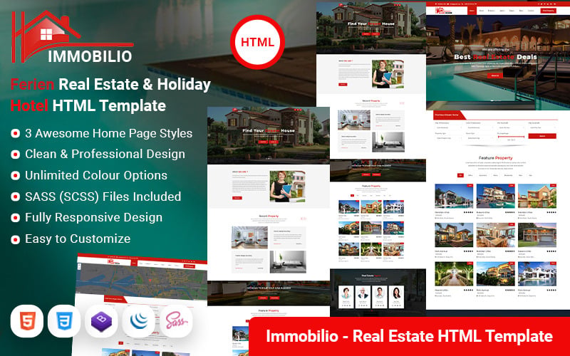 Immobilio - Real Estate House Renting HTML Template Immobilio - Real Estate House Renting HTML Template