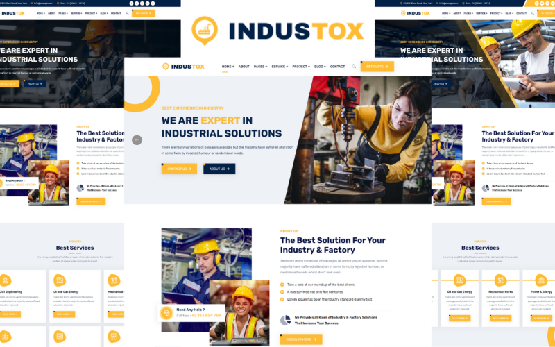 Industox - Factory And Industrial HTML5 Template Industox - Factory And Industrial HTML5 Template