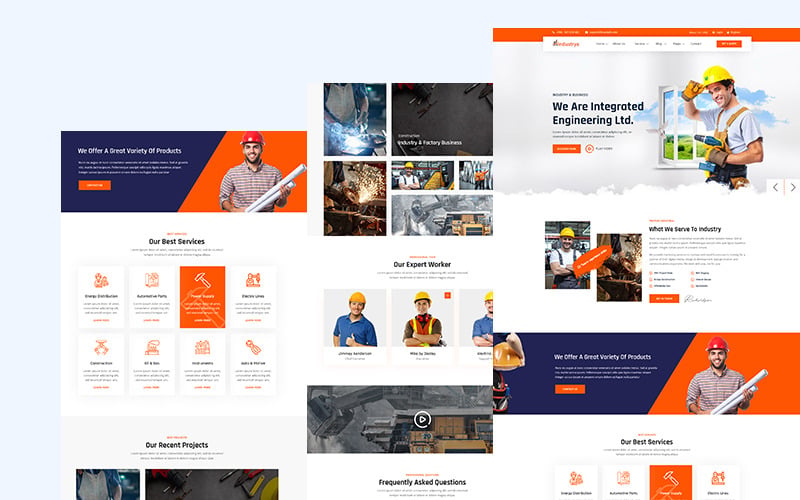 Industrya - Factory Industrial HTML5 Template Industrya - Factory Industrial HTML5 Template