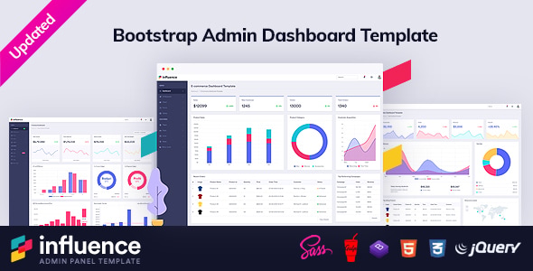Influence - Bootstrap Admin Panel Template for Web Apps Influence - Bootstrap Admin Panel Template for Web Apps