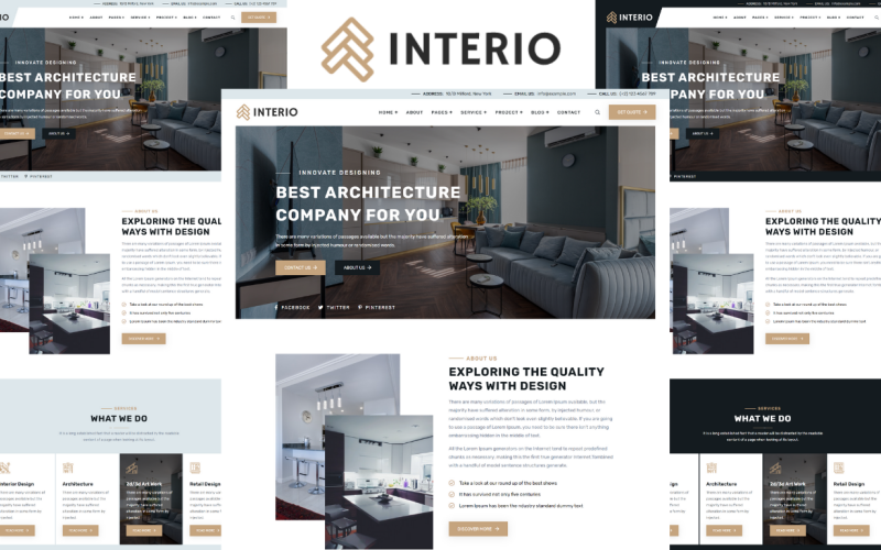 Interio - Architecture & Interior HTML5 Template Interio - Architecture & Interior HTML5 Template