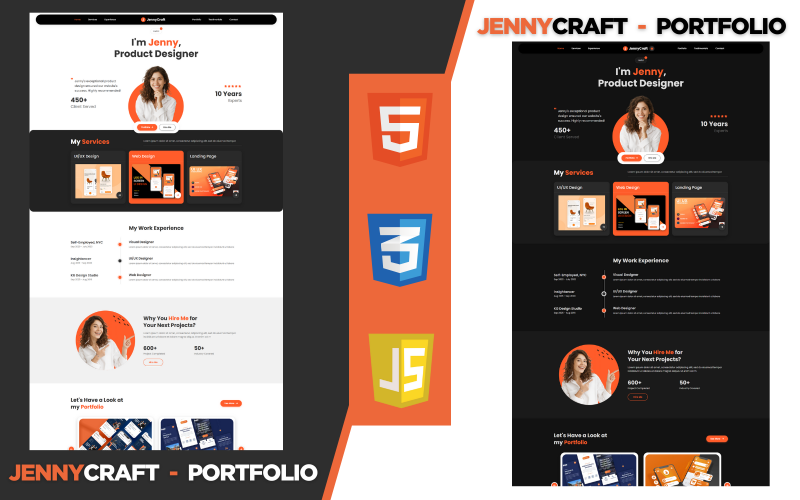 JennyCraft – Clean and Creative Portfolio HTML Template JennyCraft – Clean and Creative Portfolio HTML Template