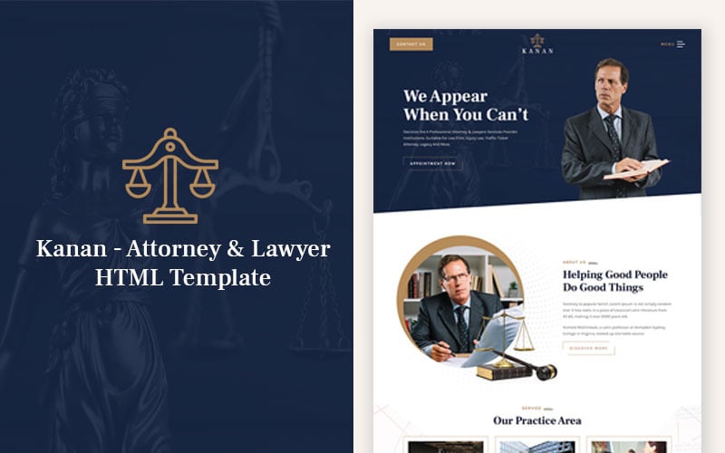 Kanan - Attorney & Lawyer HTML Template Kanan - Attorney & Lawyer HTML Template