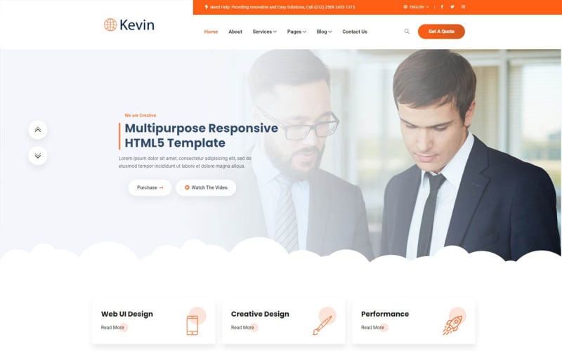 Kevin - IT Solutions & Services HTML5 Responsive Template Kevin - IT Solutions & Services HTML5 Responsive Template