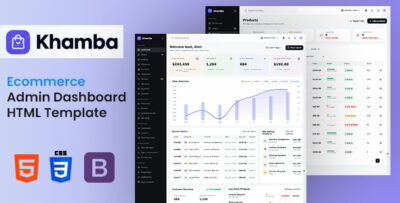 Khamba | Ecommerce Admin Dashboard HTML Template