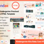 Kundax - Kindergarten Children Baby Care Education Center HTML Template
