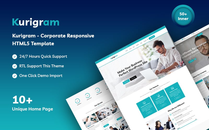 Kurigram - Corporate Responsive Website Template Kurigram - Corporate Responsive Website Template