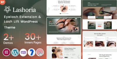 Lashoria - Eyelash Extension & Lash Lift WordPress Theme