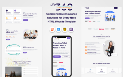 LifeCoverage360 | Insurance Company & Financial Services HTML Website Template]