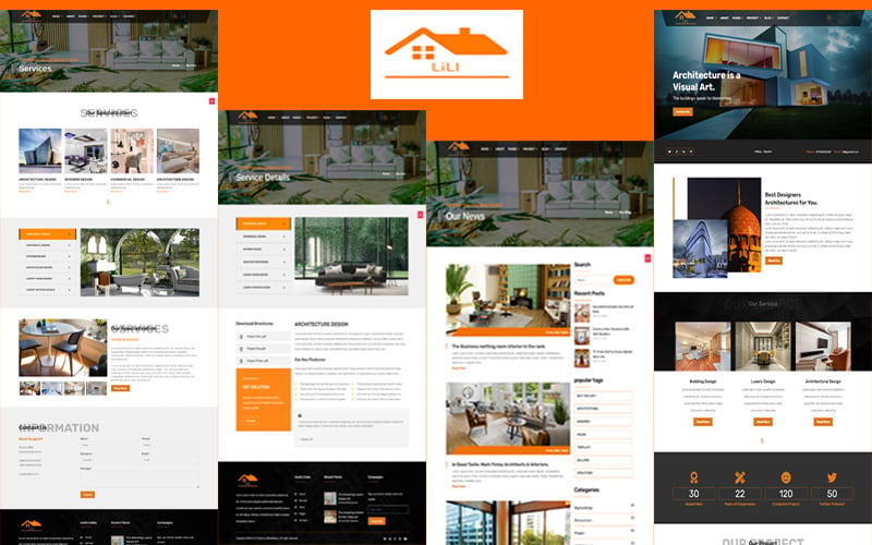 Lili Architecture, Construction, and Interior Html5 Template Lili Architecture, Construction, and Interior Html5 Template