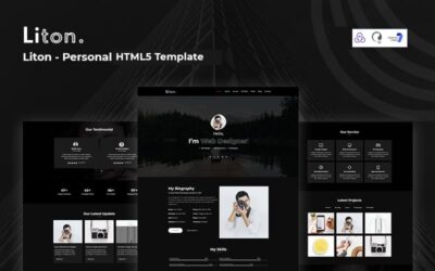 Liton - Personal & CV Responsive Website Template
