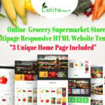 Lolitamart - Online  Grocery Supermarket Store Multipage Responsive HTML Website Template