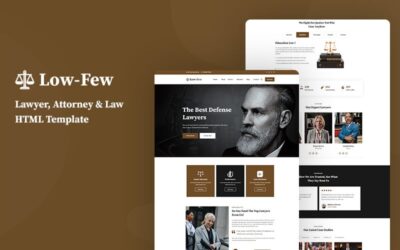 Lowfew - Lawyer,  Attorney & Law Office Website Template
