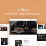 Lowgo – Attorney, Law & Lawyer Responsive Website Template