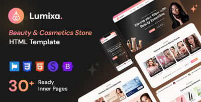Lumixa - Beauty & Cosmetics Store HTML Template
