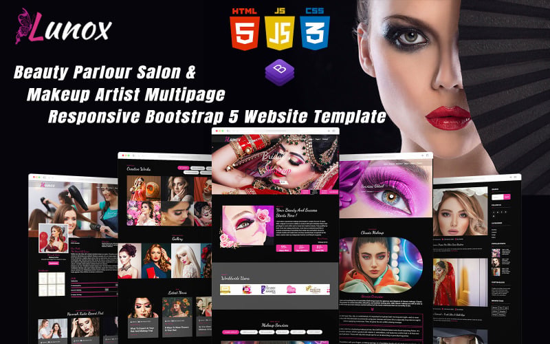 Lunox - Beauty Parlour Salon & Makeup Artist Multipage Responsive Bootstrap 5 Website Template Lunox - Beauty Parlour Salon & Makeup Artist Multipage Responsive Bootstrap 5 Website Template