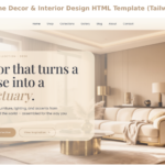 LuxeNest – Luxury Home Decor & Interior Design HTML Template (Tailwind + AOS)