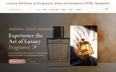 Luxury Perfume & Fragrance Store eCommerce HTML Template