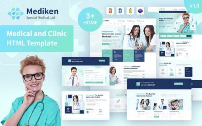 Mediken Medical and Hospital Bootstrap HTML5 Webasite Template