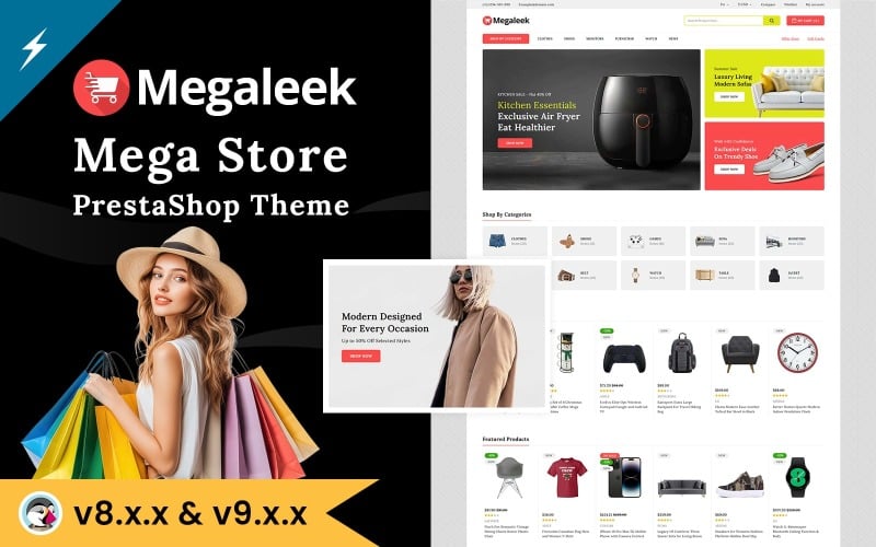 Megaleek - Mega Store & Supermarket PrestaShop Theme Megaleek - Mega Store & Supermarket PrestaShop Theme