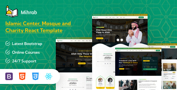 Mihrab – Islamic Centre, Mosque, Charity & Online Courses React Template Mihrab – Islamic Centre, Mosque, Charity & Online Courses React Template