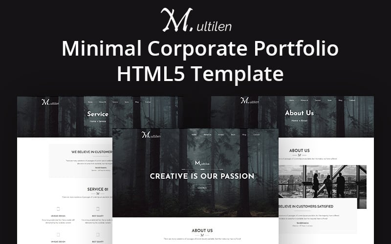 Minimal Corporate Portfolio HTML5 Template Minimal Corporate Portfolio HTML5 Template