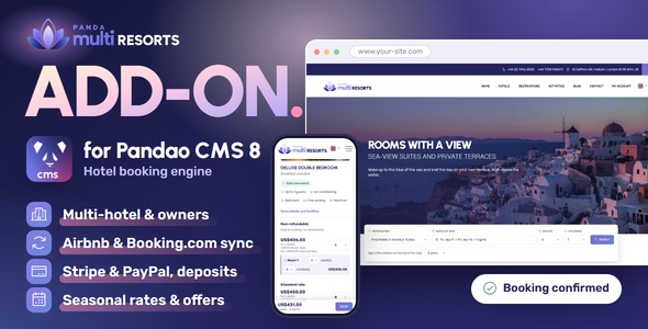 Multi Resorts – Hotel Booking Add-on for Pandao CMS Multi Resorts – Hotel Booking Add-on for Pandao CMS
