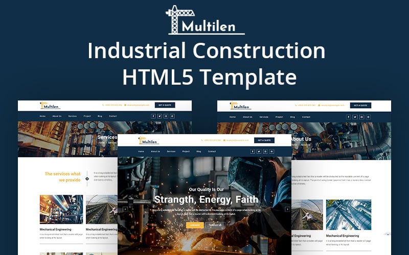 Multilen Industrial Construction HTML5 Template Multilen Industrial Construction HTML5 Template