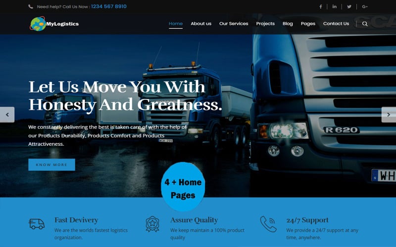 MyLogistics - Transportation Html Responsive Template MyLogistics - Transportation Html Responsive Template