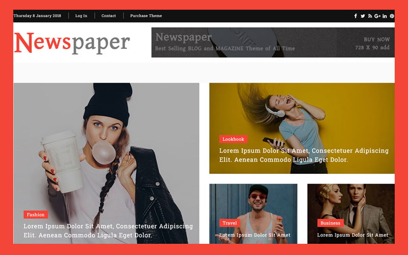 Newspaper Blog & Magazine HTML5 Template Newspaper Blog & Magazine HTML5 Template