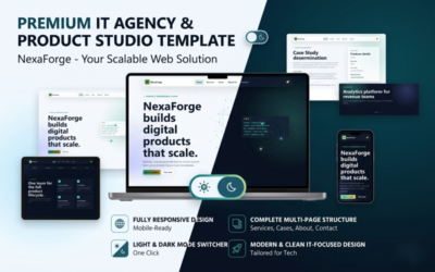 NexaForge — Premium Multi-Page IT Agency | Tech Studio Template